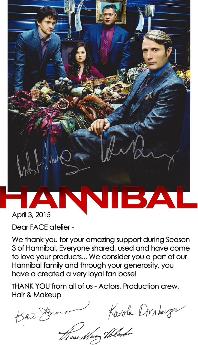 Hannibal makeup sponsor 2015